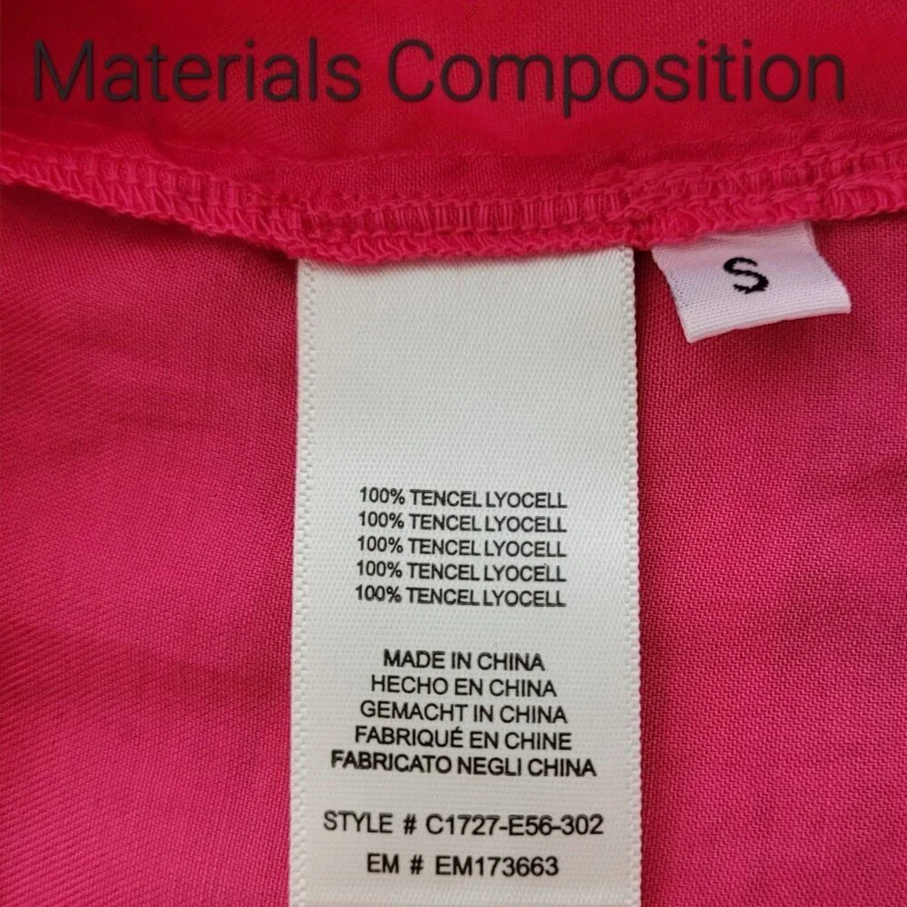 Anthropologie Cloth & Stone Fuchsia Tencel Sleeveless Top Lightweight Women's S - Picture 11 of 12
